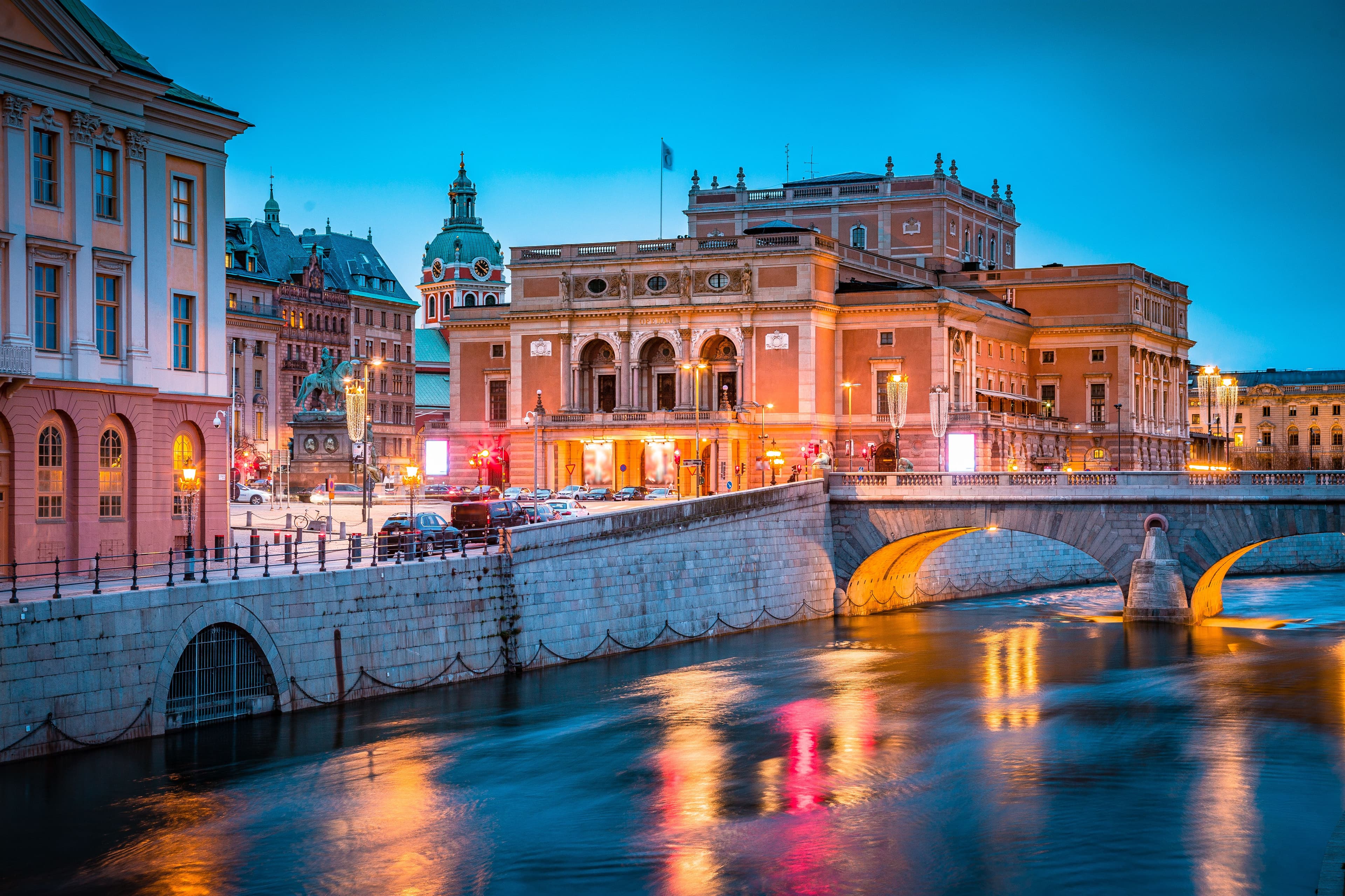 stockholm på kvällen